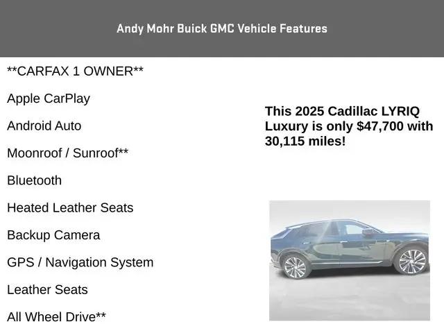 2025 Cadillac iQ Luxury 3 RWD