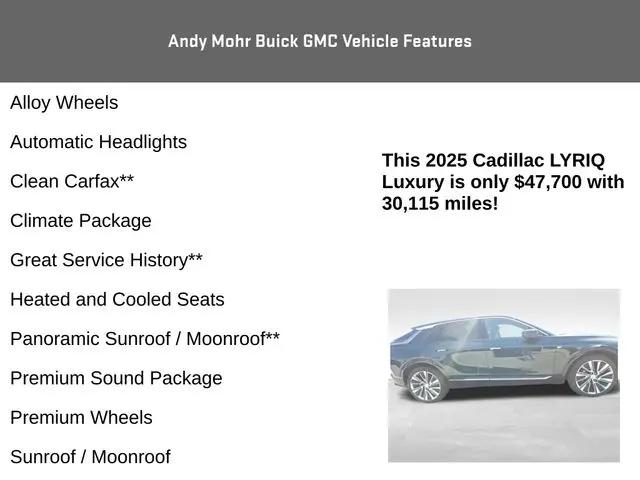 2025 Cadillac iQ Luxury 3 RWD