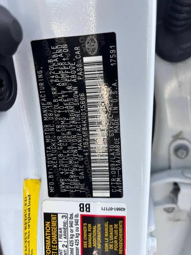 2019 Toyota Avalon Limited