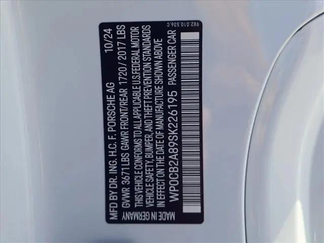 2025 Porsche 718 Boxster S