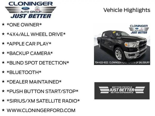 2022 Ram 1500 Big Horn Crew Cab 4x4 57 Box