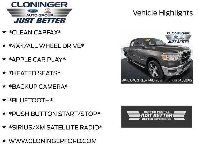 2021 Ram 1500 Big Horn Crew Cab 4x4 5'7" Box