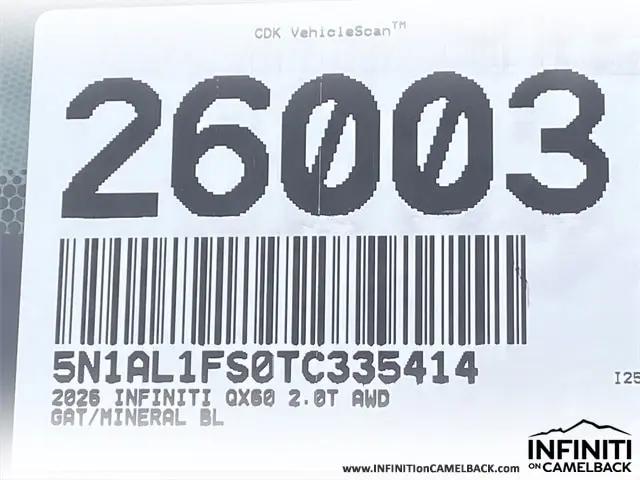 2026 INFINITI QX60 LUXE AWD