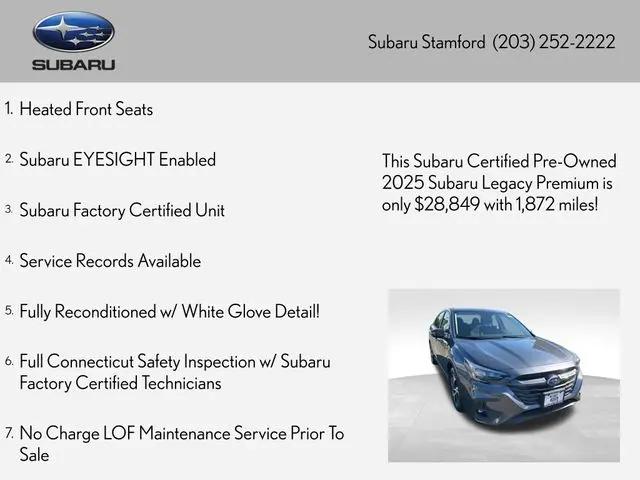 2025 Subaru Legacy Premium