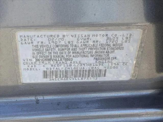 2020 Nissan Versa SV Xtronic CVT