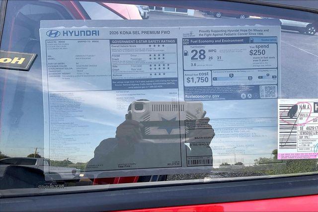 New 2026 Hyundai Kona SEL Premium For Sale in Olive Branch, MS