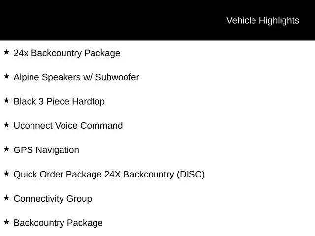 2016 Jeep Wrangler Unlimited Backcountry