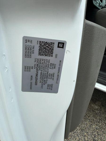 2021 Chevrolet Express Cargo Van RWD 2500 Regular Wheelbase WT