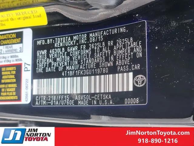 2016 Toyota Camry SE