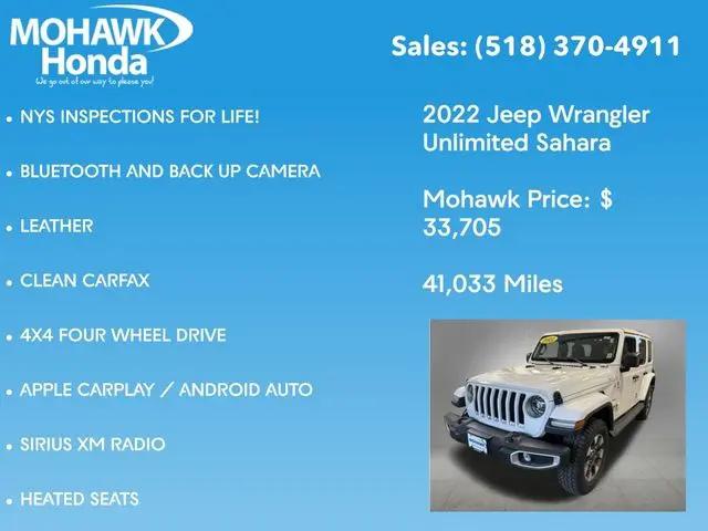 2022 Jeep Wrangler Unlimited Sahara 4x4