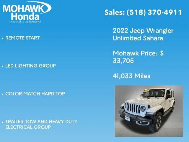 2022 Jeep Wrangler Unlimited Sahara 4x4