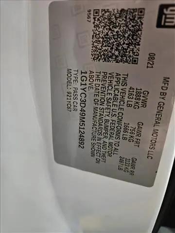 2021 Chevrolet Corvette Stingray RWD Convertible 3LT