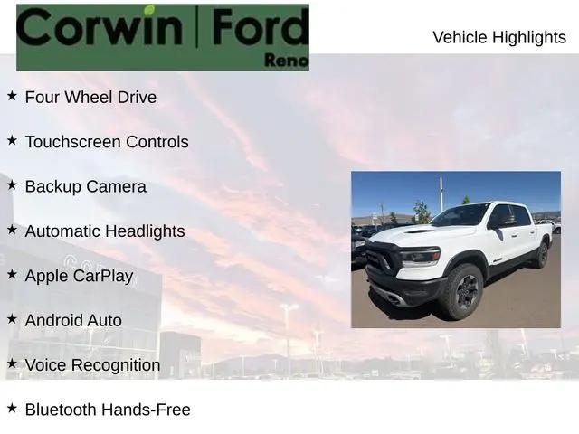 2019 Ram 1500 Rebel Crew Cab 4x4 5'7" Box