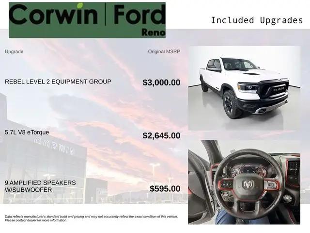 2019 Ram 1500 Rebel Crew Cab 4x4 5'7" Box