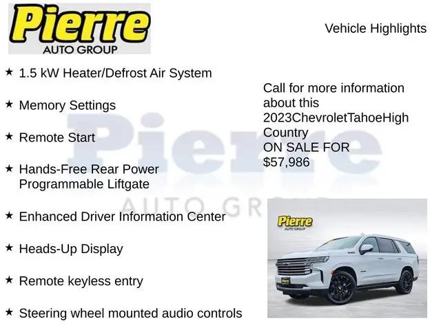 2023 Chevrolet Tahoe 4WD High Country