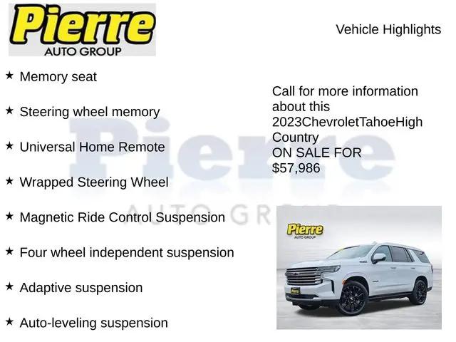 2023 Chevrolet Tahoe 4WD High Country