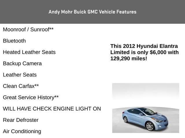 2012 Hyundai Elantra Limited (Ulsan Plant)