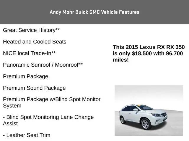 2015 Lexus RX 350 RX 350