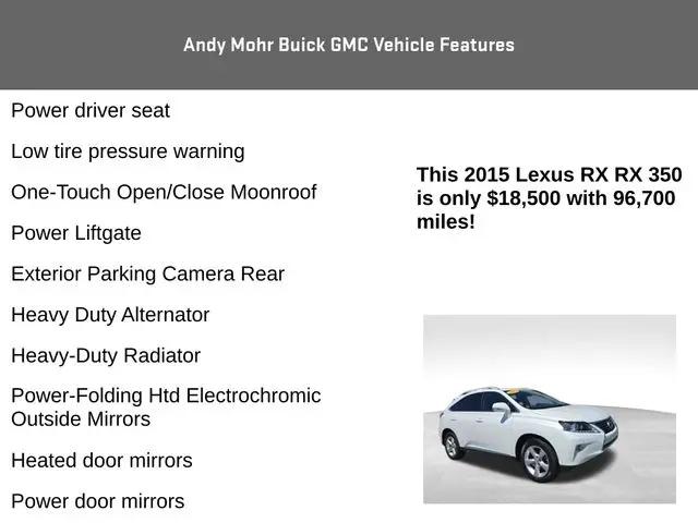 2015 Lexus RX 350 RX 350