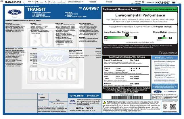 2022 Ford Transit Cargo Van Medium Roof w/LWB