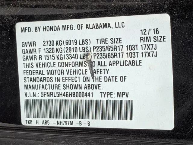 2017 Honda Odyssey EX