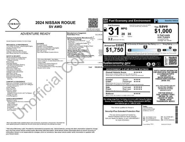 2024 Nissan Rogue SV Intelligent AWD
