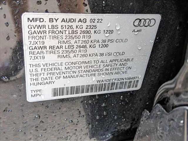 2022 Audi Q3 Premium 45 TFSI S line quattro Tiptronic