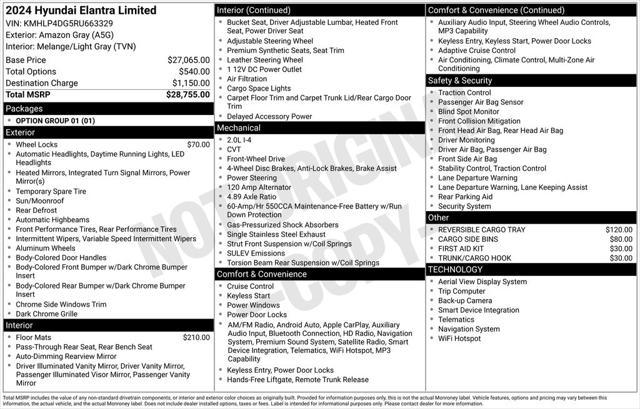 2024 Hyundai Elantra Limited