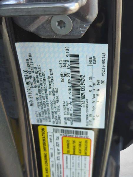 2019 Ford Fusion Titanium