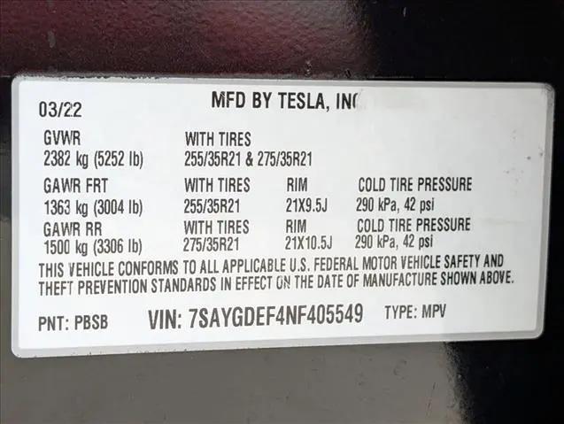 2022 Tesla Model Y Performance Dual Motor All-Wheel Drive