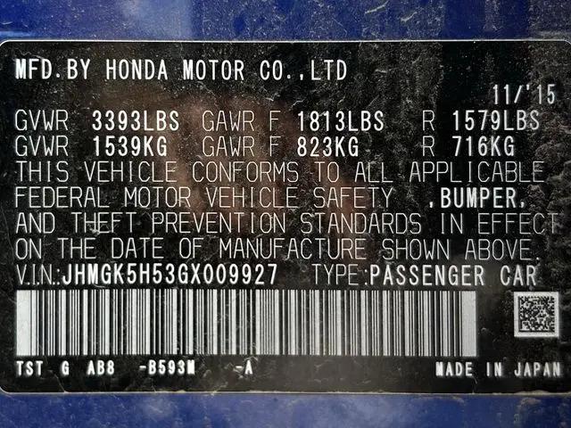 2016 Honda Fit LX