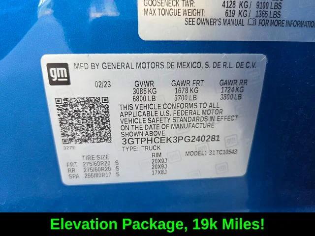 2023 GMC Sierra 1500 2WD Crew Cab Short Box Elevation