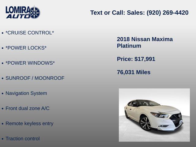 2018 Nissan Maxima 3.5 Platinum