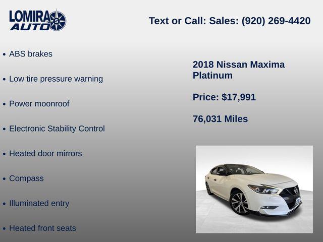 2018 Nissan Maxima 3.5 Platinum