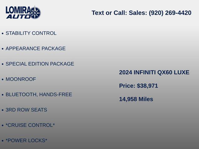 2024 INFINITI QX60 LUXE AWD