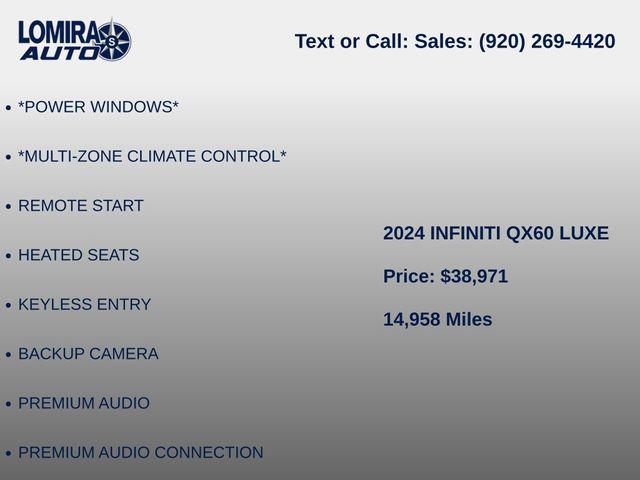 2024 INFINITI QX60 LUXE AWD