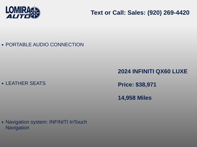 2024 INFINITI QX60 LUXE AWD