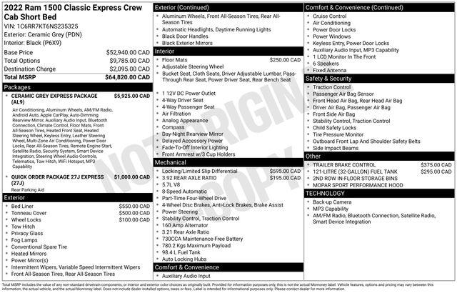 2022 Ram 1500 Classic Tradesman