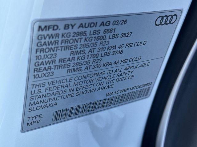 2026 Audi SQ8 Prestige TFSI quattro Tiptronic