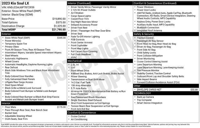 2023 Kia Soul LX