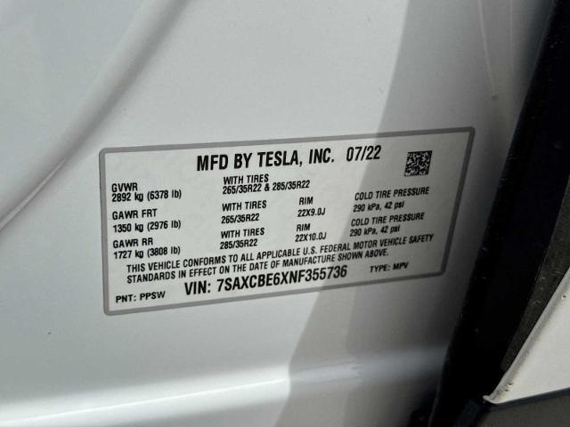 2022 Tesla Model X Plaid Tri Motor All-Wheel Drive