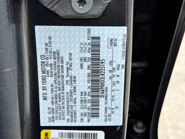 2020 Ford Fusion SE