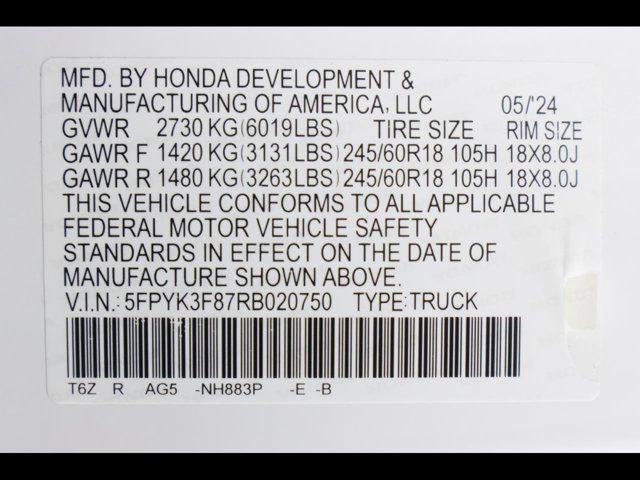 2024 Honda Ridgeline Black Edition