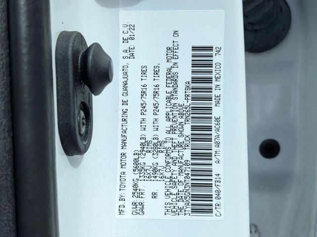 2022 Toyota Tacoma SR