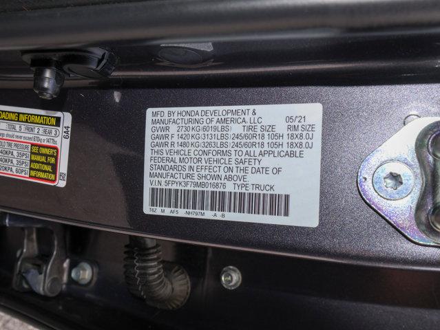 2021 Honda Ridgeline RTL-E