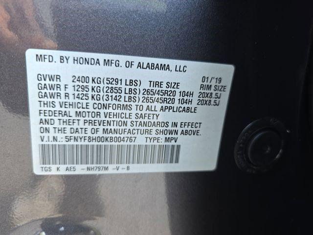 2019 Honda Passport Elite