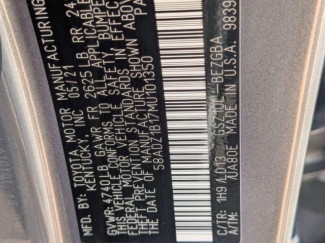 2021 Lexus ES 350 Base