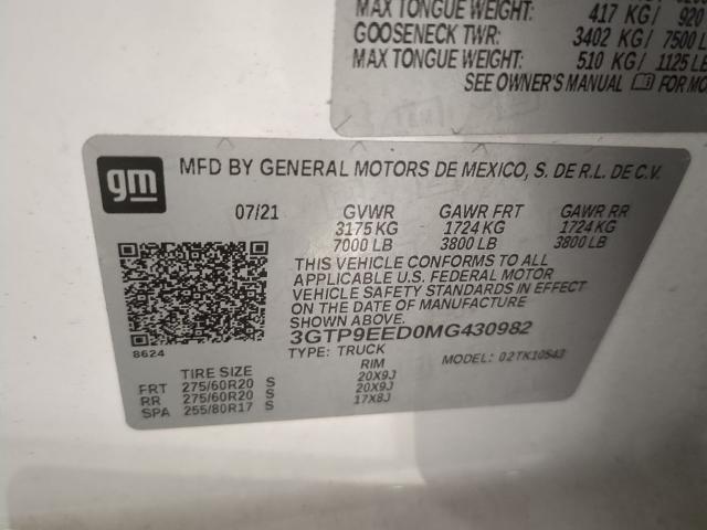 2021 GMC Sierra 1500 4WD Crew Cab Short Box AT4
