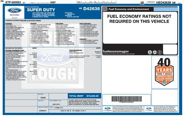 2017 Ford F-350 Platinum