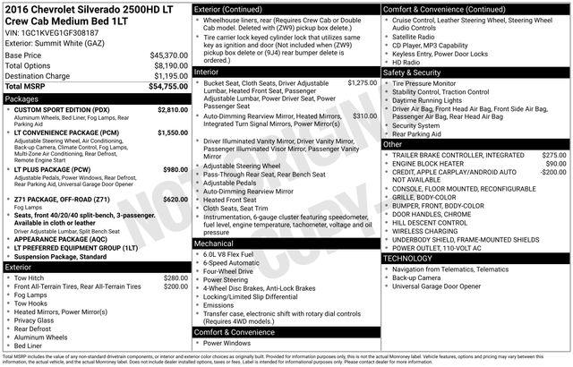 2016 Chevrolet Silverado 2500HD LT